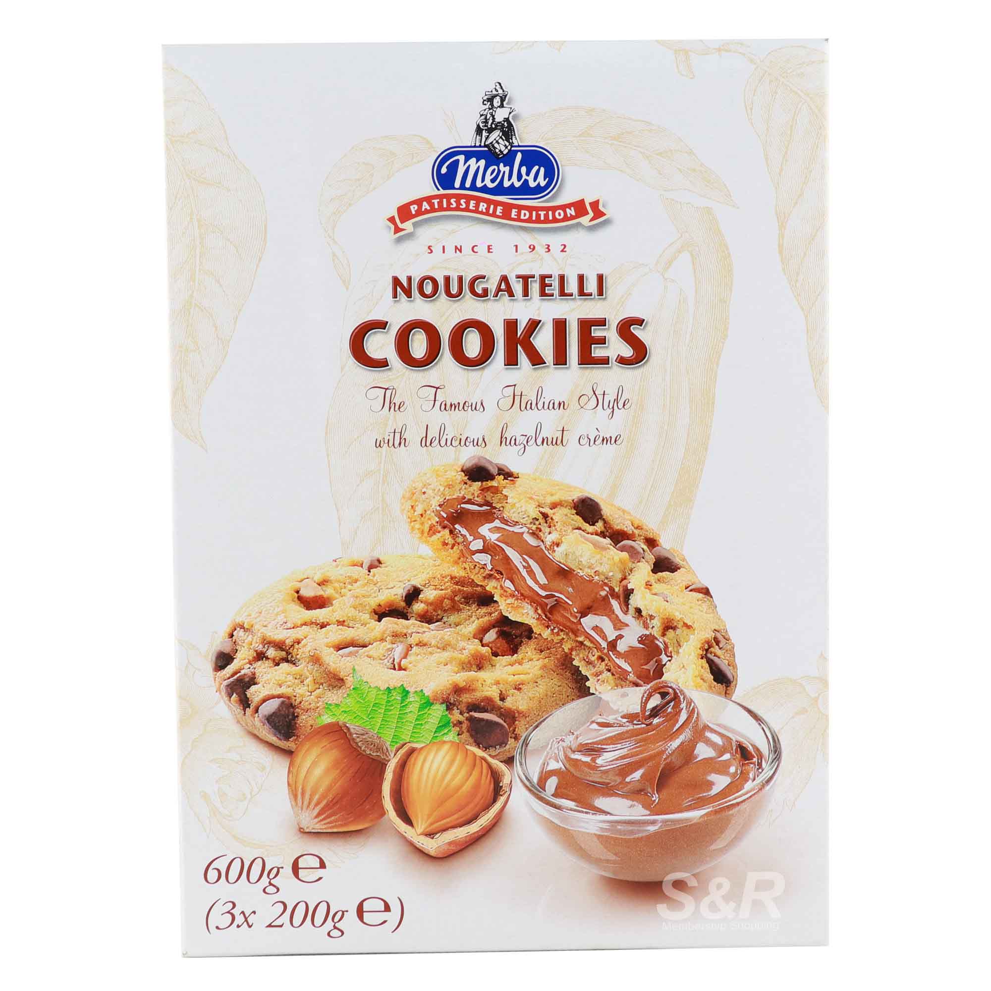 Merba Nougatelli Cookies 600g Merba Nougatelli Cookies 600g